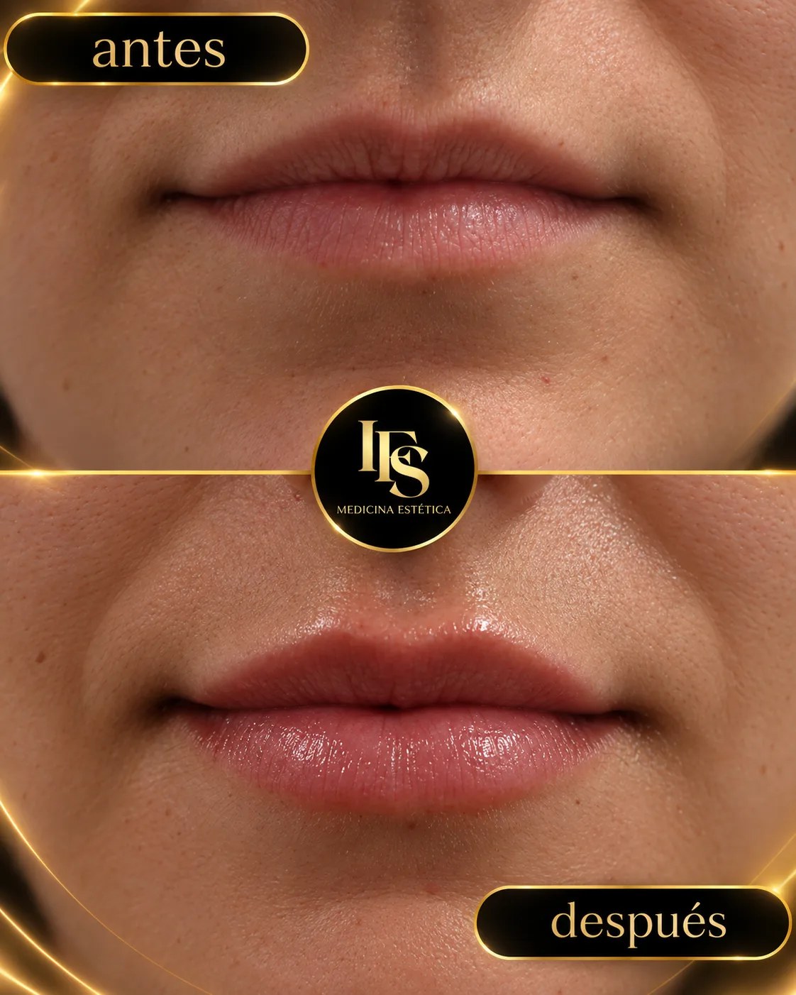 Resultado real de Diseño de labios en IFS Medicina Estética: antes y después